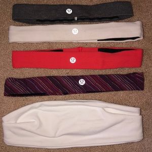 5 lulu lemon head bands